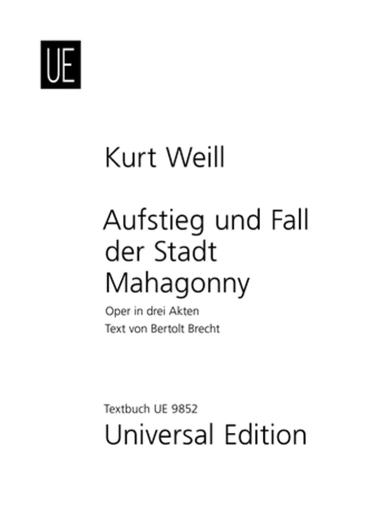 Aufstieg und Fall der Stadt Mahagonny